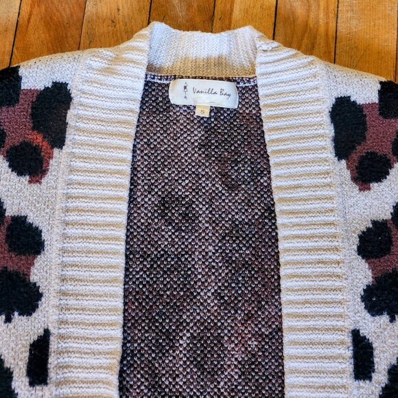 Vanilla Bay Patterned Sweater Cardigan - Picture 2 of 3